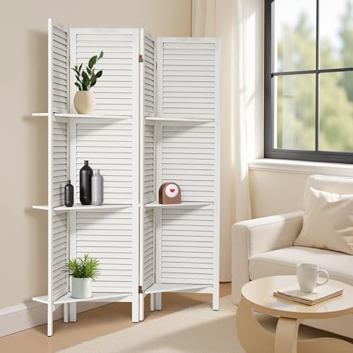 Room Divider 4 Panel Peg Board Room Divider 5.6FT Partition Room ...