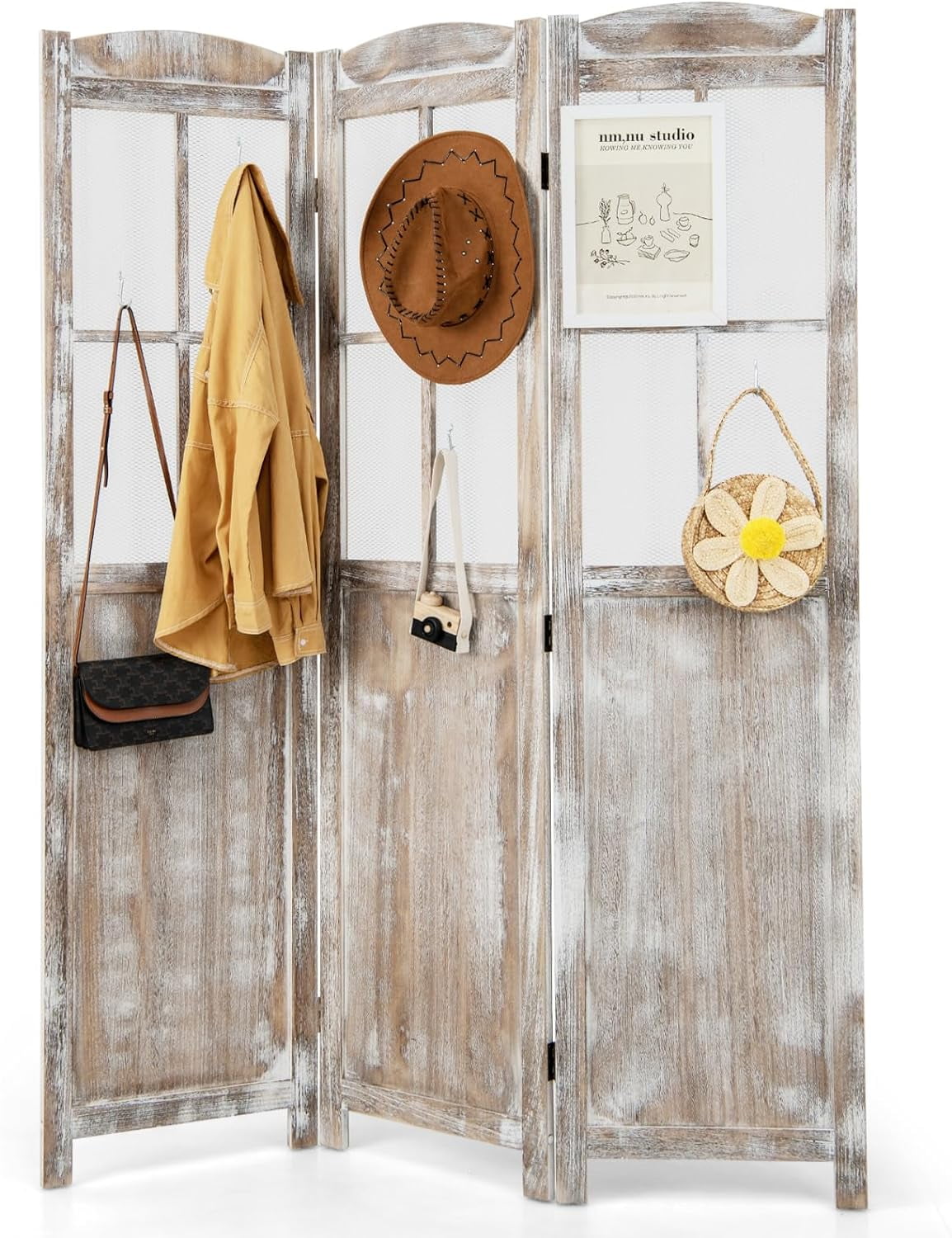 Room Divider, 6 Ft Room Dividers and Folding Privacy Screens, Room ...