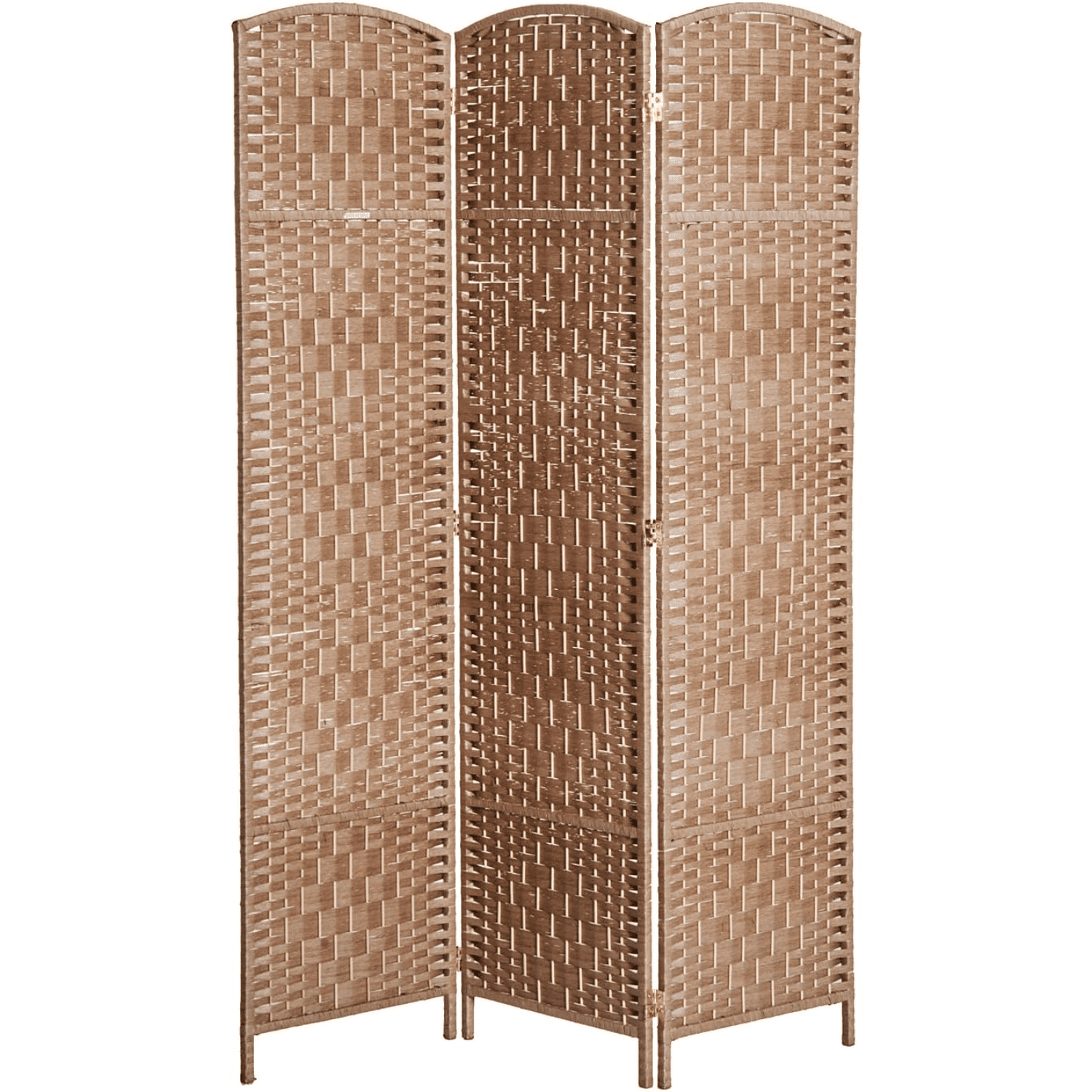 Room Divider 6 Panels Folding Privacy Screen 6FT Tall Portable Wicker