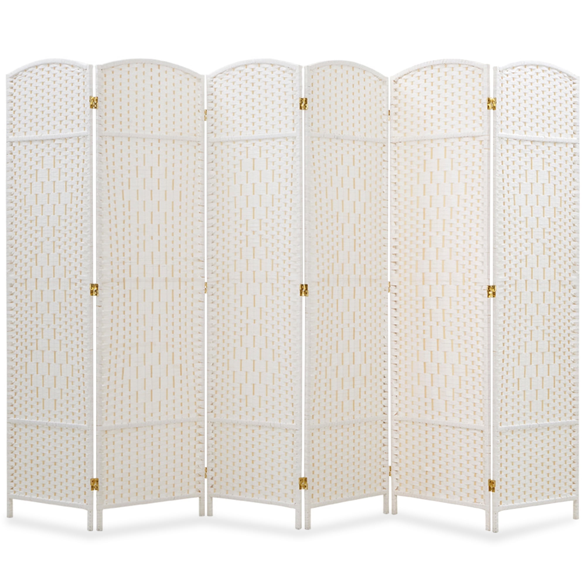 DURASPACE 6-Panel Wooden Room Divider, Foldable Indoor/Outdoor Use ...