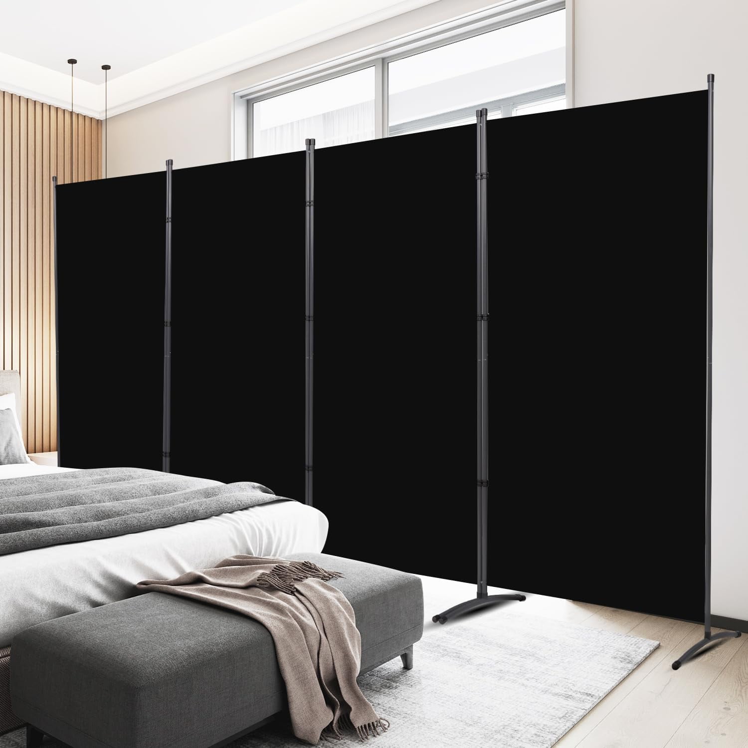 Room Divider Ft Folding Privacy Screens Panel Partition Room Dividers W Freestanding Design