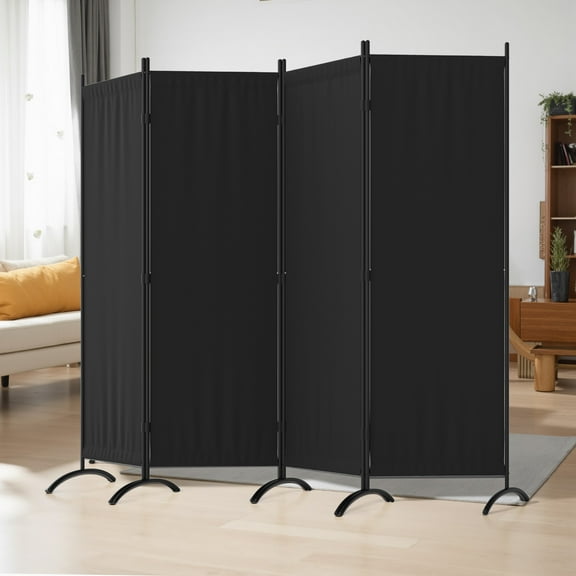 Room Divider 7FT Portable Room Dividers And Folding Privacy Screens, 89'' W Fabric Divider For Room Separation, 4 Panel Partition Room Dividers Freestanding Wall Divider Screen For Dorm Studio Office
