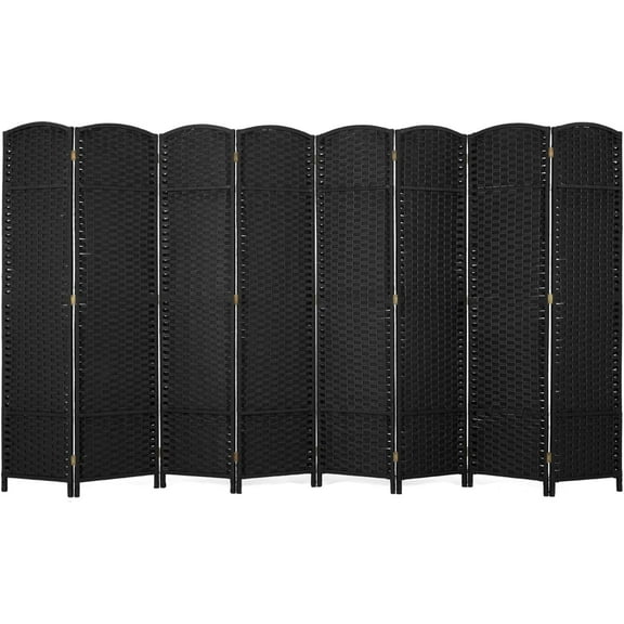 Room Divider 8 Panel 5.57 FT Tall Privacy Screen Waterproof Wood Frame Partition Room Dividers and Folding Privacy Screens Freestanding Wall Divider Indoor and Outdoor for Portable Room Separation