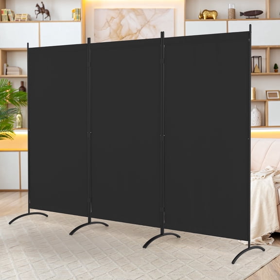 Room Divider 8FT Portable Room Dividers And Folding Privacy Screens, 101'' L Fabric Divider For Room Separation, 3 Panel Partition Room Dividers Freestanding Wall Divider Screen