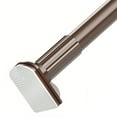 thumbnail image 1 of Adjustable Tension Curtain Rod - No-Drill Room Divider & Telescopic Rod for Shower/Closet/Balcony, Brown, 43-83 Inch, 1 of 8