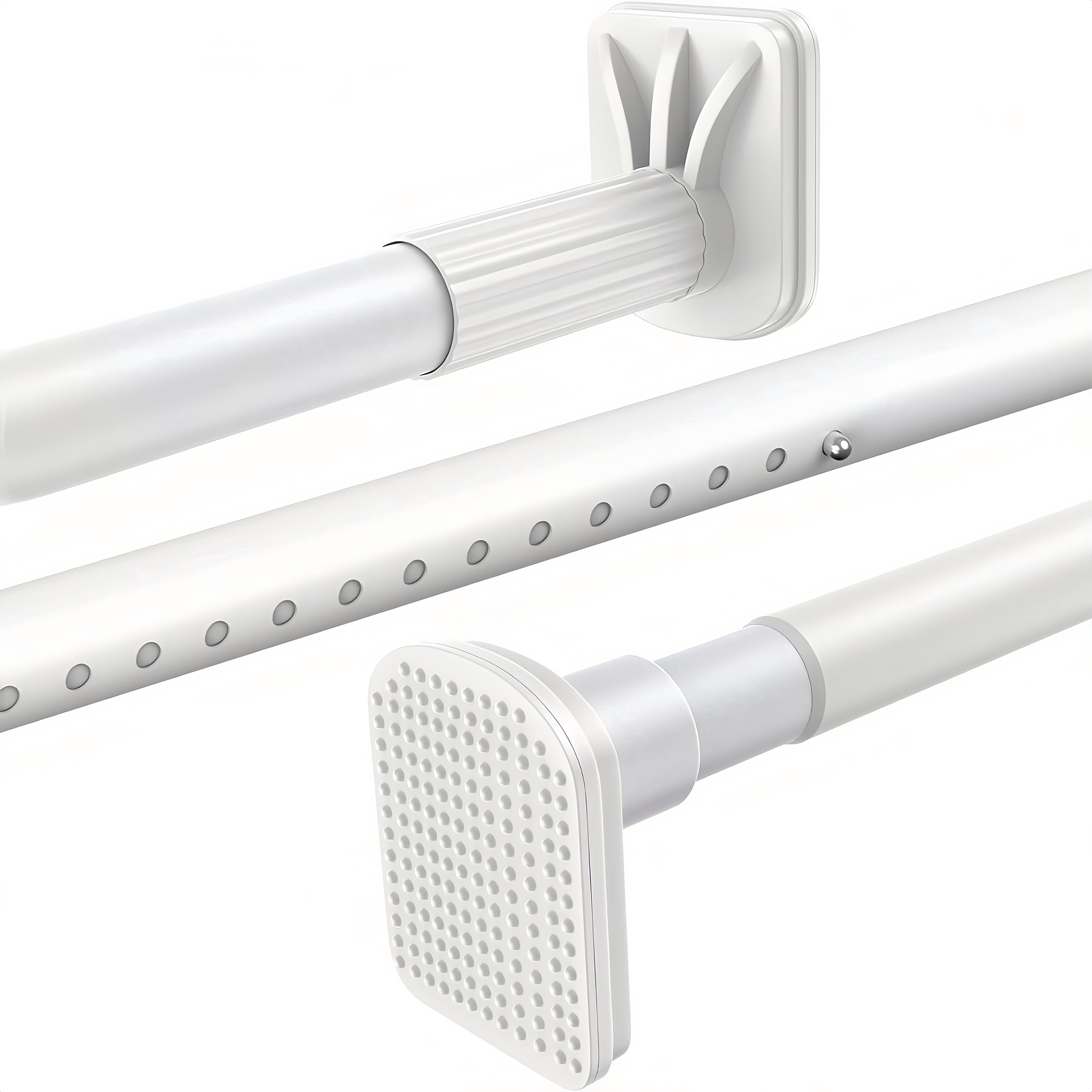 No Drill Tension Rod - Extra Long Room Divider 43-142inch, Adjustable ...