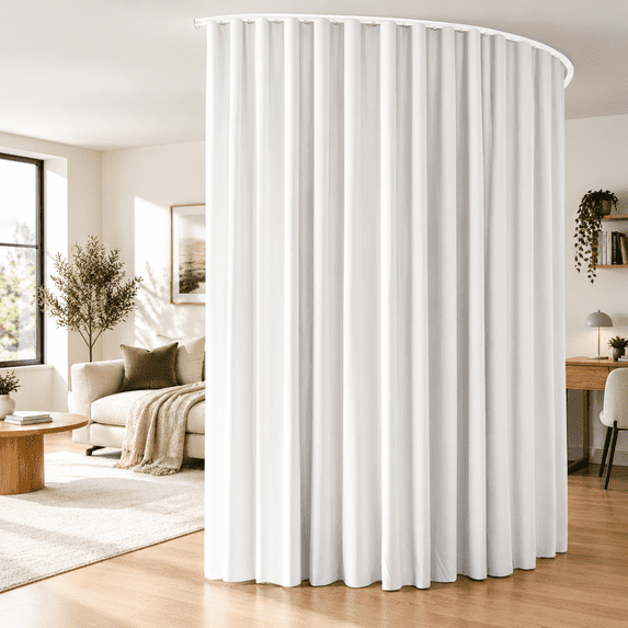 Room Divider Ceiling Mounted Curtatrack Sets Extra Wide Blackout ...