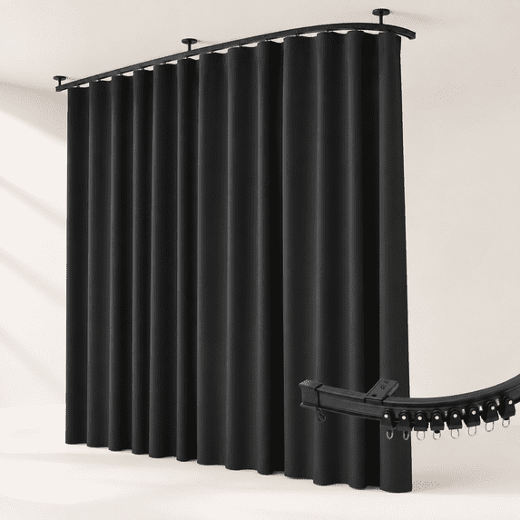 Room Divider Curtaflexible Ceiling Tracks Set Curtain Track Mount ...