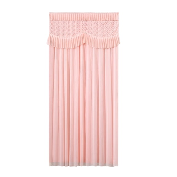 Room Divider Curtain 78.74 in L x 39.37 in W Double-Layer Polyester Opaque Sheer for Bedroom Kitchen No-Drill Touch Fastener Installation