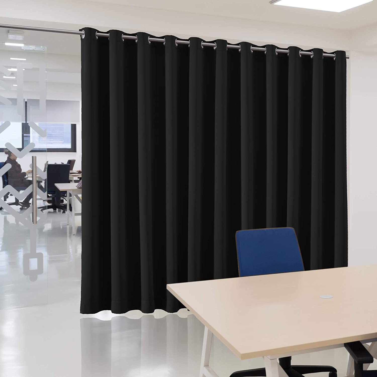 Room Divider Curtain Black Privacy Curtains Room Separator Long Room