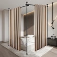 Room Divider Curtain Rod, No Drilling Curtain Rod Divider for Room ...