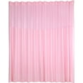 thumbnail image 1 of Room Divider Curtain12ft Wide x 8ft Tall Mesh Top Privacy Cubicle Curtain Grommet Curtain with Hooks for SPA School Nursery Curved Room (Pink), 1 of 10