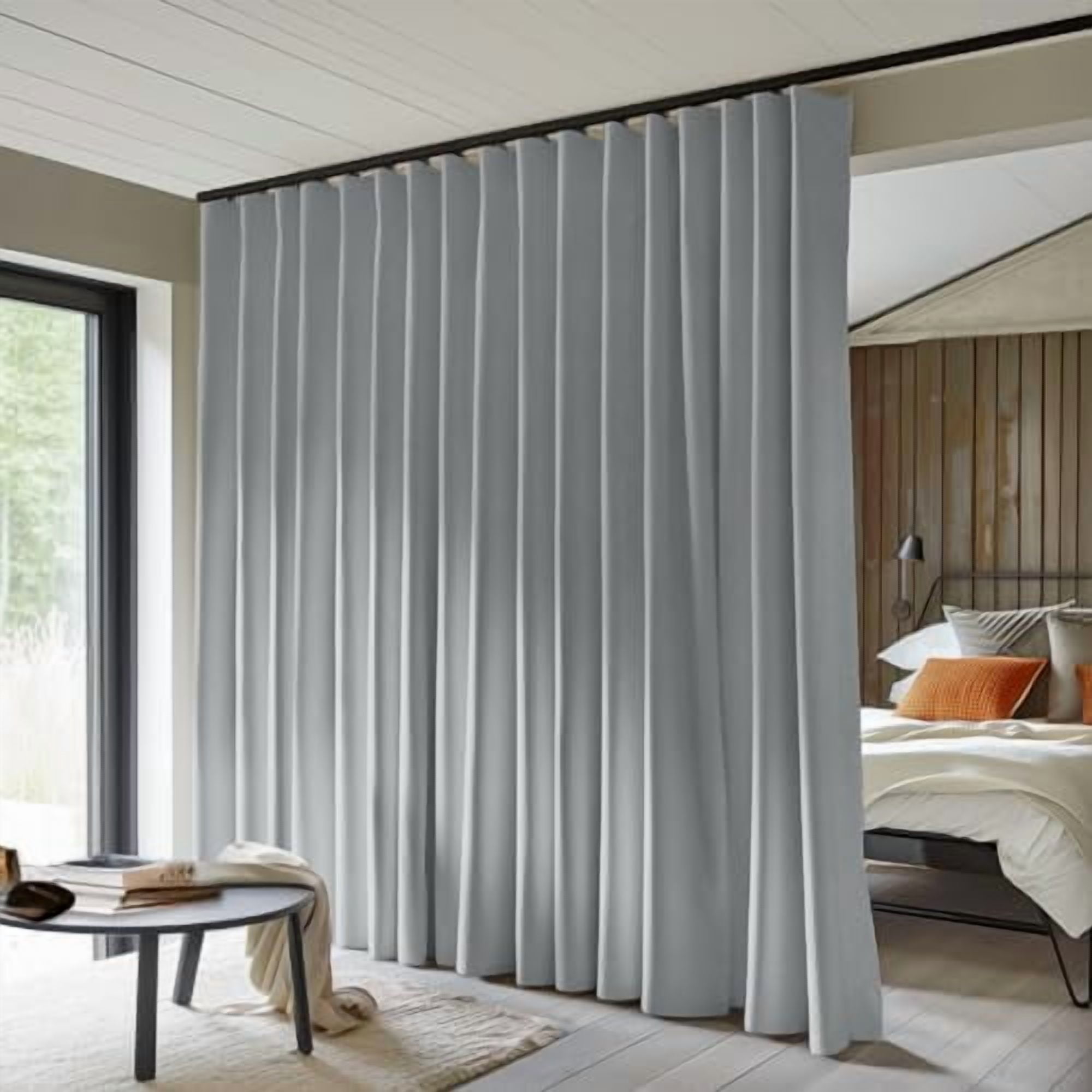 Room Divider Curtains Total Blackout Privacy Curtain Panel Room Thermal ...