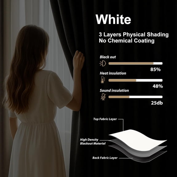 Room Divider Curtains with Track Set