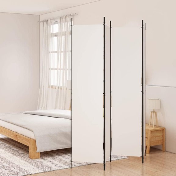 Room Divider, Foldable Privacy Screen, 78.7inx86.6in, Fabric, for Room Separation and Indoor Use