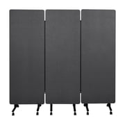 Room Divider Folding Privacy Sceens 3 Panel Partition Room Dividers 66 Room Divider Wall Screen, Upgrade Wider Feet Portable Temporary Wall for Room Separation Wall Divider for Room Office School