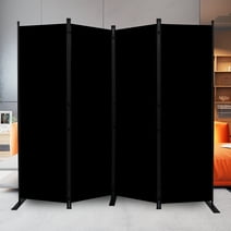 Room Divider Folding Privacy Sceens 4 Panel Partition Room Dividers 88'' Room Divider Wall Screen, Upgrade (Wider Feet) Portable Temporary Wall for Room Separation Wall Divider for Room Office School