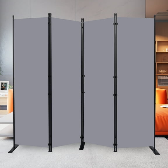 Room Divider Single Panel Privacy Screen, Wide Rolling Wall Divider with Lockable Wheels, Portable Room Partition Screen, Freestanding Room Divider Screen for Home Office