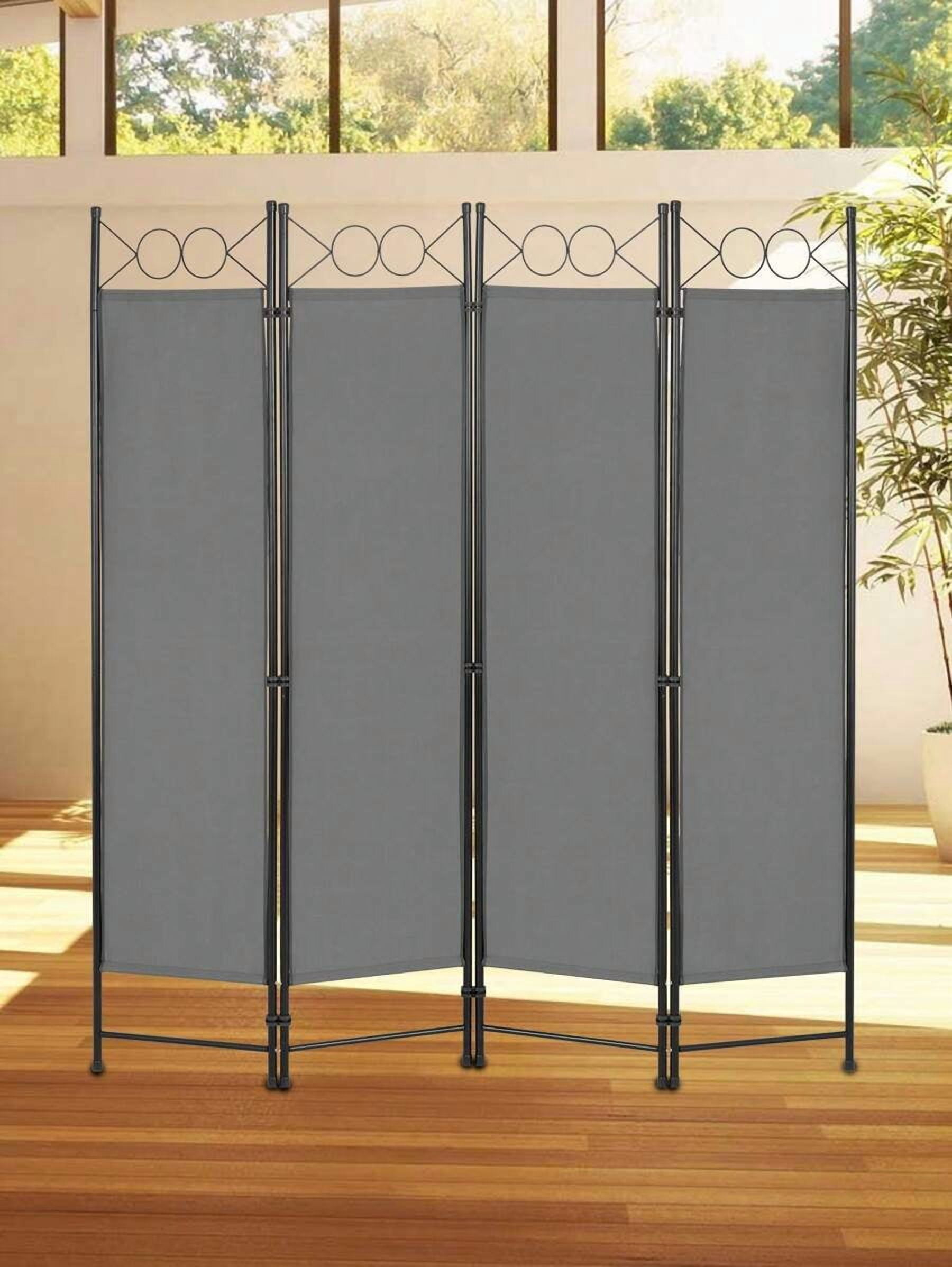 Privacy Partition Room Divider,Folding Privacy Screen 4 Panels Portable Wall Divider ...