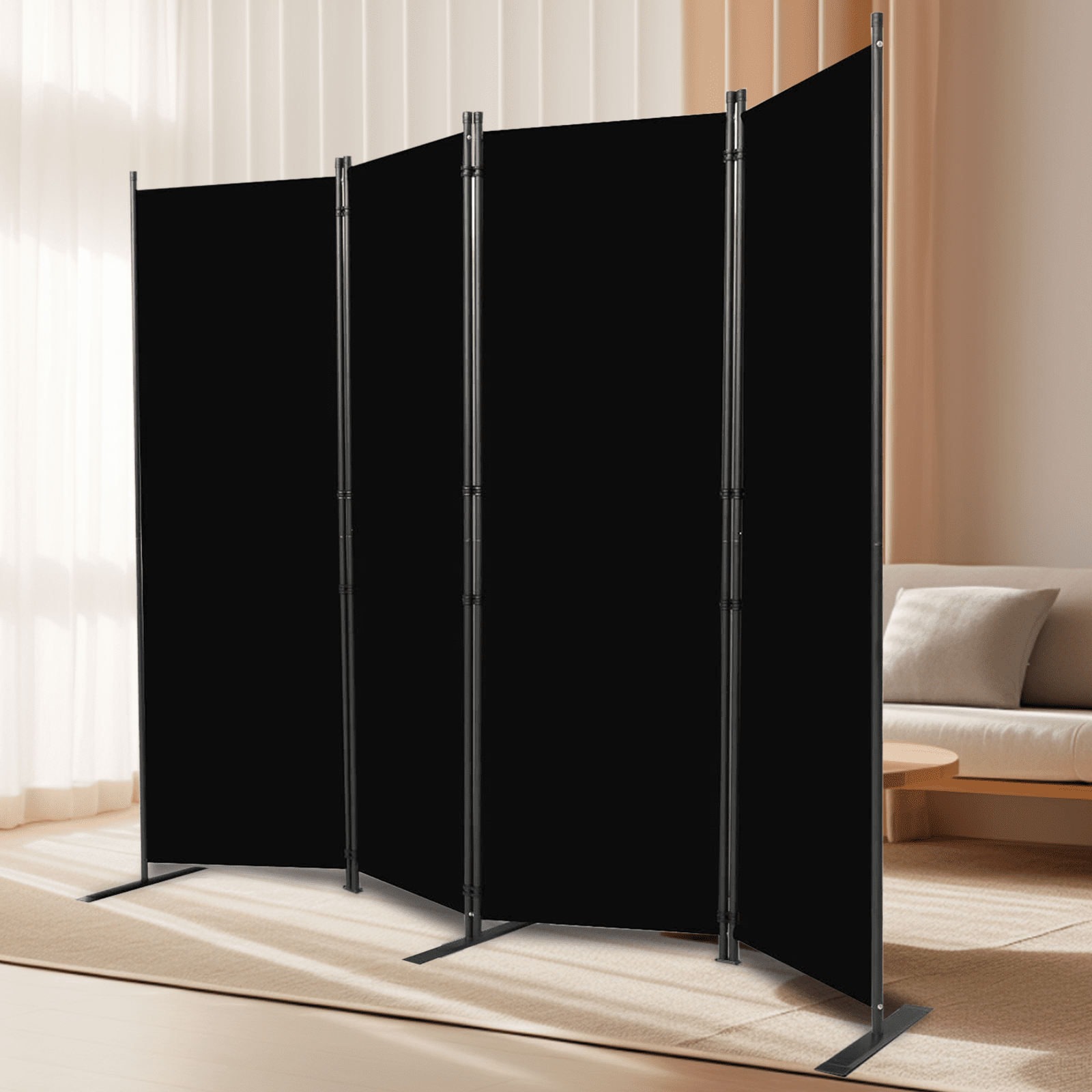 Room Divider Folding Privacy Screens 4 Panel Partitions 88" Dividers