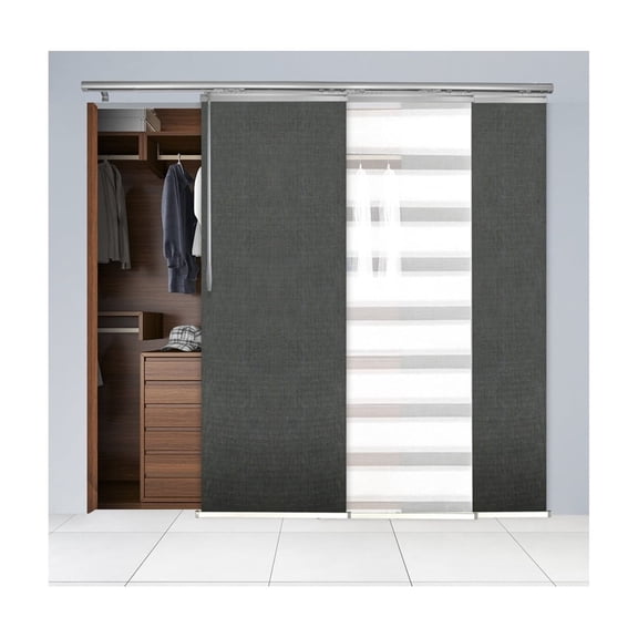 Room Divider Panels - Adjustable Width 36-66 Inch Steel Screen