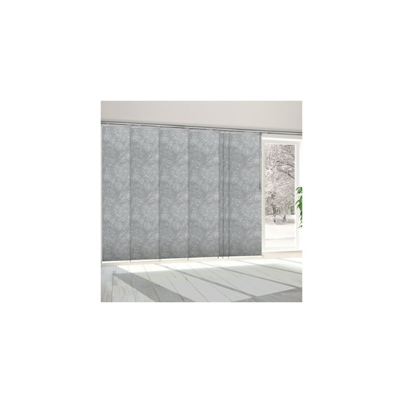 Room Divider Panels - Steel Track System - Adjustable Width 110-153 Inches