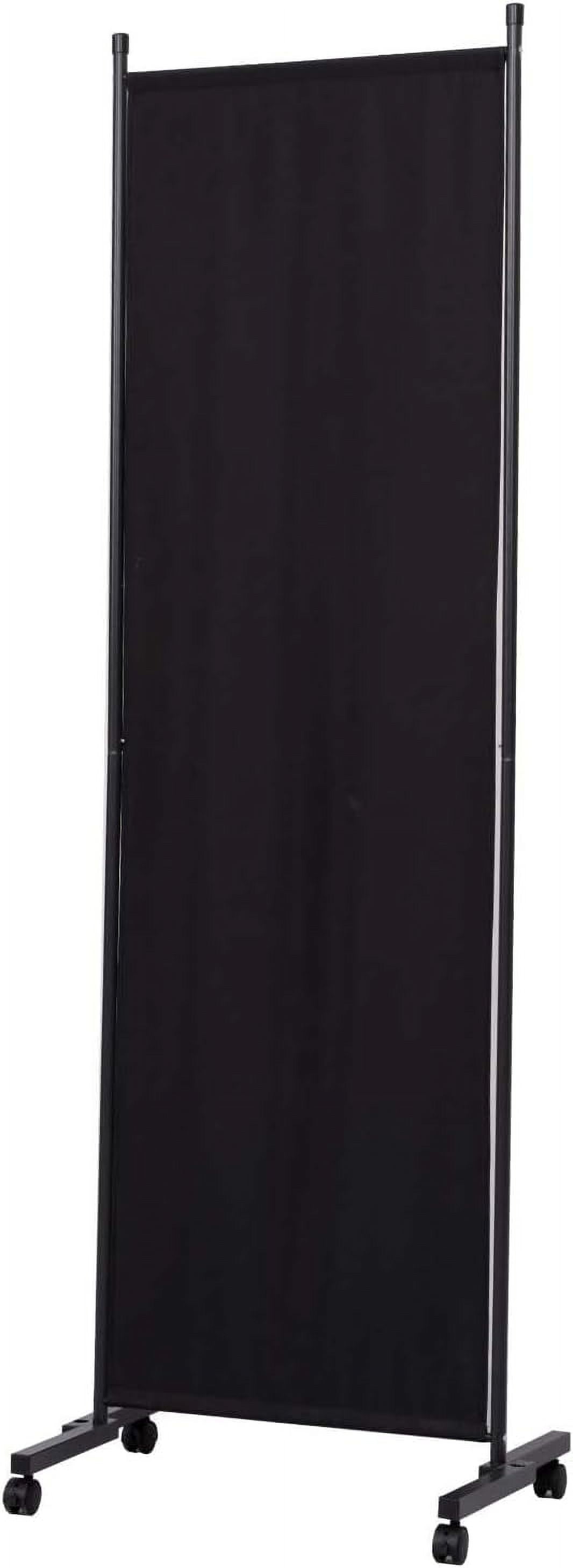 Room Divider Portable 22'' Partition Room Dividers and Folding Privacy Screens Single Panel Wall Divider for Room Separation,Freestanding Fabric Room Divider Panel with Wheel for Home Office Hospital