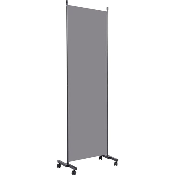 Room Divider Portable 22'' Partition Room Dividers and Folding Privacy Screens Single Panel Wall Divider for Room Separation,Freestanding Fabric Room Divider Panel with Wheel for Home Office Hospital