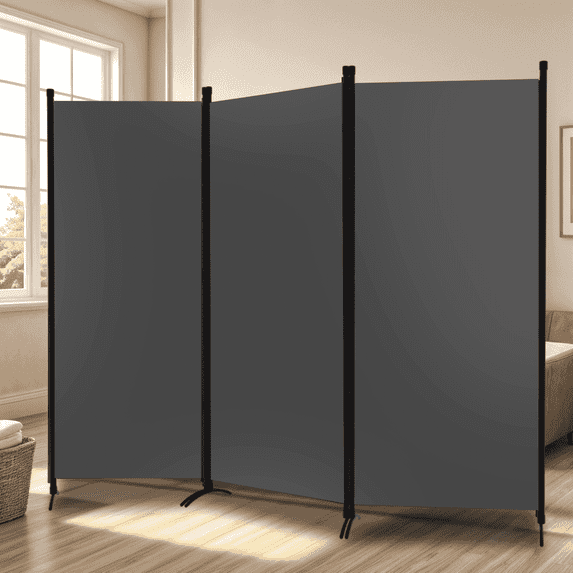 Room Divider Portable Room Dividers and Folding Privacy Screens, 88'' W Fabric Divider for Room Separation, 3 Panel Partition Room Dividers Freestanding Wall Divider Screen for Dorm Studio Office.