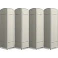 thumbnail image 1 of Room Divider Privacy Screen, 6 ft. Tall Extra Wide Foldable Panel Partition Wall Divider, Double Hinged Room and Folding Privacy Screens Beige, 1 of 7