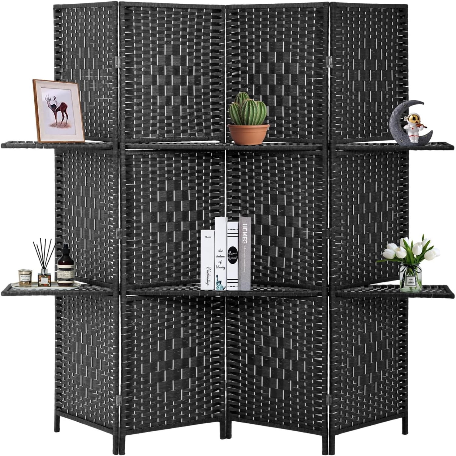 Room Divider Room Screen Divider Wooden Screen Folding Portable