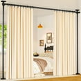 thumbnail image 1 of White No-Drill Room Divider Tension Rod - 4-10ft(H)×28-114in(W) Heavy Duty Adjustable Privacy Wall, 1 of 7