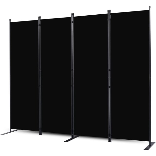 Room Divider, Screen, Panel Folding Privacy Screen with Wider Legs, 6ft