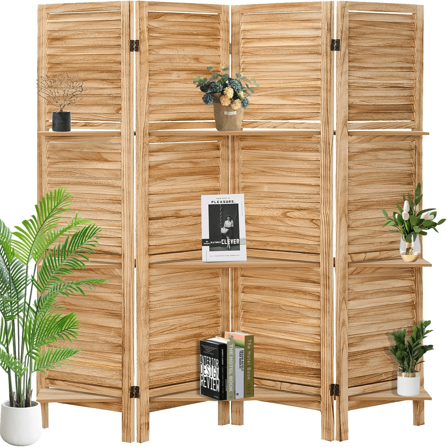 Room Divider with Shelves Room Divider 4 Panel Partition Room Dividers