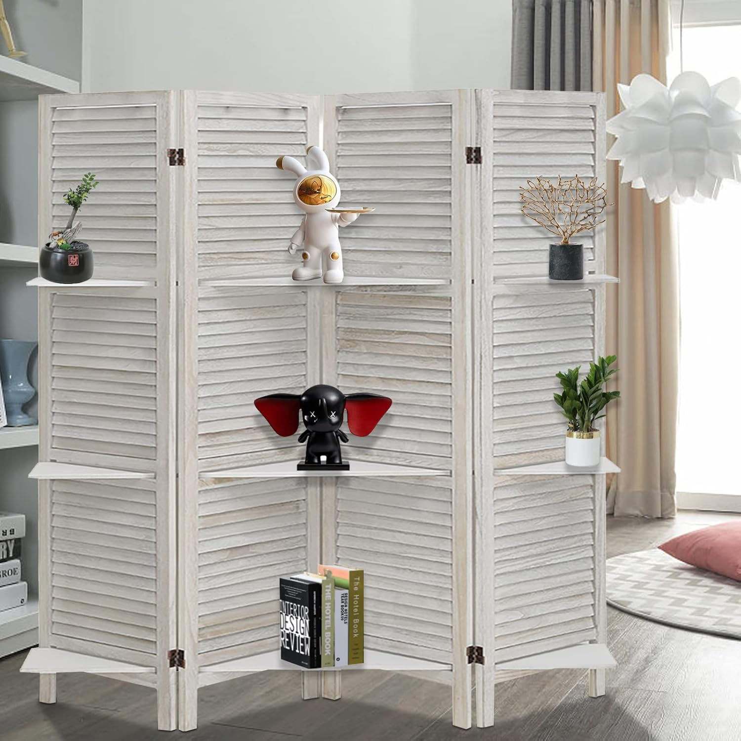 Room Divider with Shelves Room Divider 4 Panel Partition Room Dividers