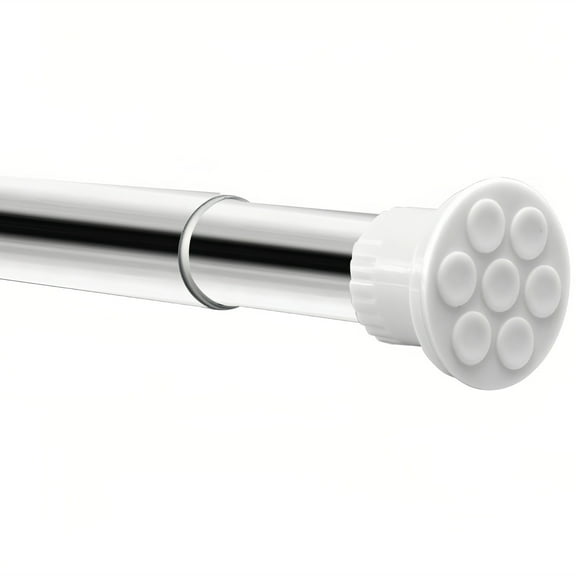Room Divider Spring Tension Curtain Rod 43 to 122 inches,Adjustable Shower Curtain Rods,No Drilling,Closet Telescopic Rods,Expandable Balcony Tension Pole,Silver