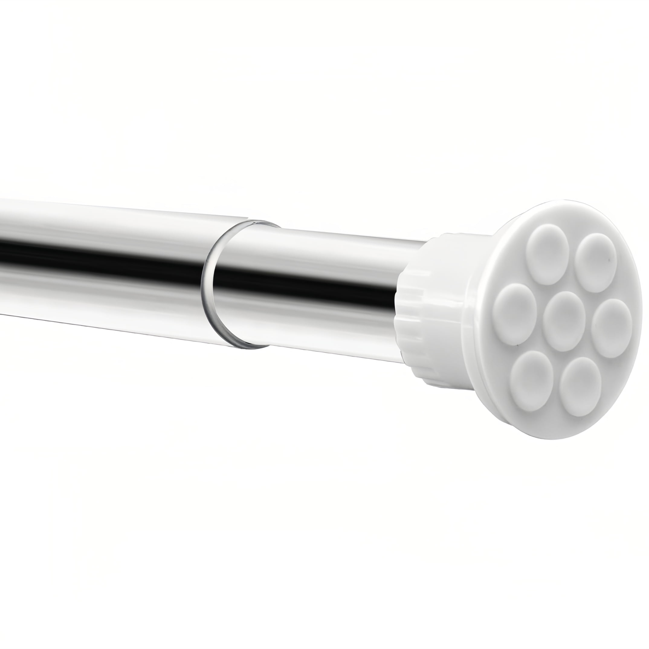 Room Divider Spring Tension Curtain Rod 43 to 141 inches,Adjustable Shower Curtain Rods,No Drilling,Closet Telescopic Rods,Expandable Balcony Tension Pole,Silver