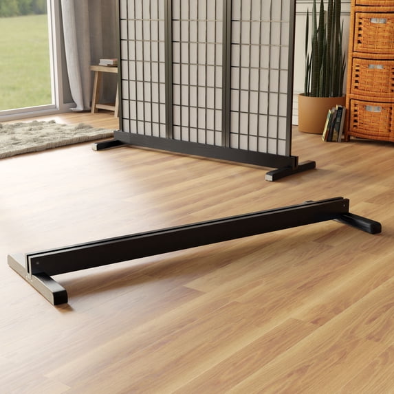 Room Divider Stand Black 3 Panel