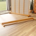 thumbnail image 1 of Room Divider Stand Honey 4 Panel, 1 of 7