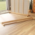 thumbnail image 1 of Room Divider Stand Natural 4 Panel, 1 of 7