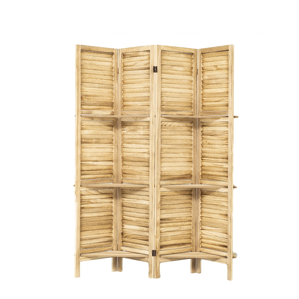Room Divider With Shelves, 4 Panel Room Dividers, Partition Room