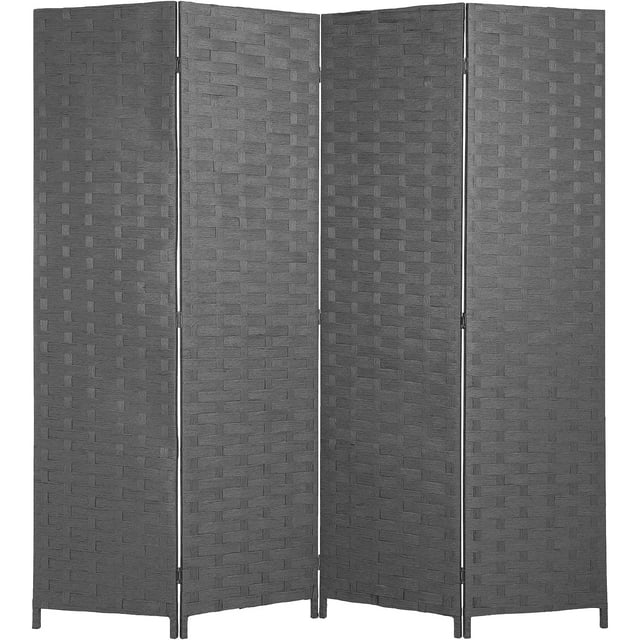 Room Divider Wood Screen Wood Mesh Woven Design Room Screen Divider
