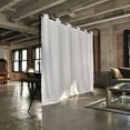 thumbnail image 1 of RoomDividersNow Premium Heavyweight Freestanding Room Divider Kit - Medium, 8ft Tall x 12ft 6in - 25ft Wide (Natural White), 1 of 6