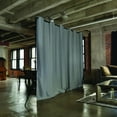 thumbnail image 1 of RoomDividersNow Premium Heavyweight Freestanding Room Divider Kit - Small, 9ft Tall x 7ft - 12ft 6in Wide (Slate Gray), 1 of 6