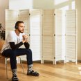 Room Dividers and Folding Privacy Screens Wood Louvered Separators