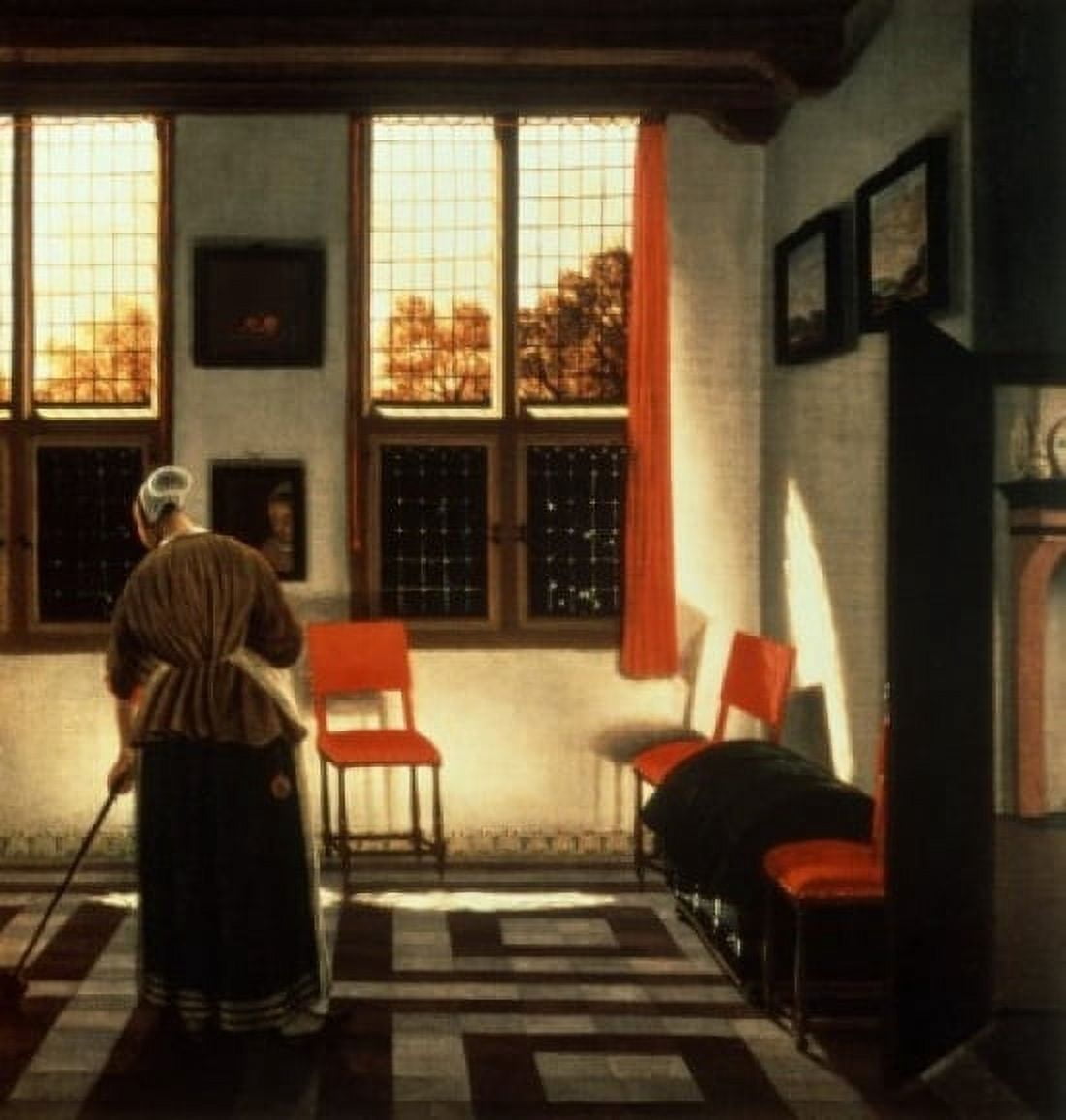 A Room in a Dutch House ca 1660-70 Pieter Janssens (1623-ca1683 Dutch) Oil on canvas State Hermitage Museum St Petersburg Russia Canvas Art - Pieter Janssens (24 x 36)