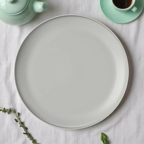 Room Essentials 10.5 inch Plastic Dinner Plate - Gray set of 12