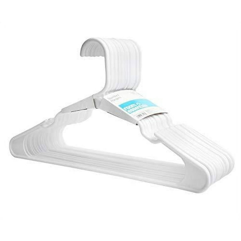 Room Essentials Durable Standard Plastic Hangers for Pants, Coats