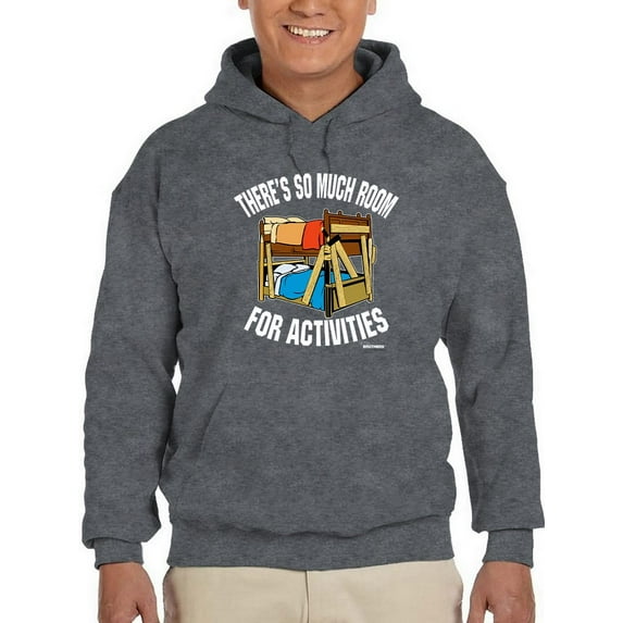 Room For Activities Hoodie Men -T-Line Designs, Male XX-Large