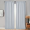 thumbnail image 1 of Room Gray Blackout Curtains 40 Inch Long Light Blocking Thermal Insulated Window Treatment Grommet Drapes for Bedroom Living Room, 25W x 40L, Grey Curtains, 2 Panels, 1 of 8